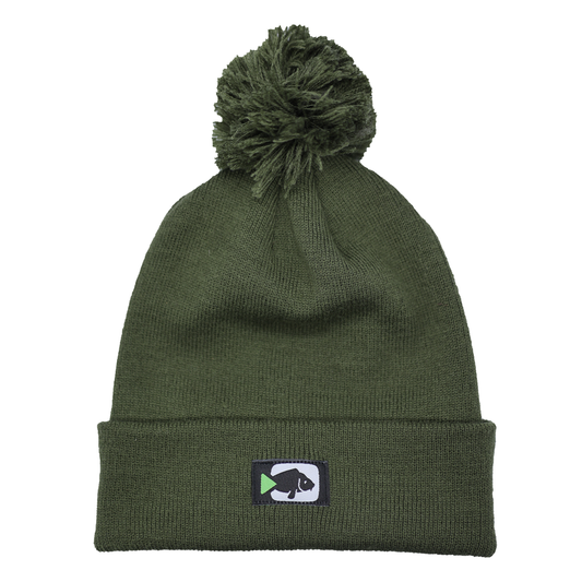 CarpFix Pom Pom Beanie | Moss Green